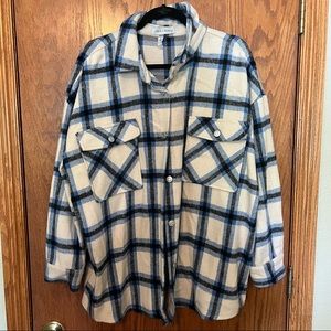 Women's Plaid Shacket Size 1x